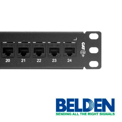 PATCH PANEL BELDEN AX103253 CAT6 24PTOS 1U PRECARGADO-Patch Panels-BELDEN-Bsai Seguridad & Controles
