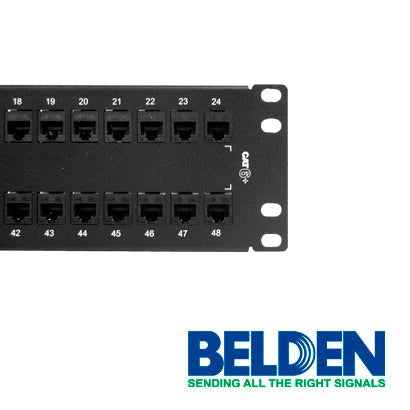PATCH PANEL BELDEN AX103255 CAT6 48PTOS 2U PRECARGADO-Patch Panels-BELDEN-Bsai Seguridad & Controles
