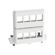 PATCH PANEL DE 8 PUERTOS KEYSTONE, PARA USO CON GABINETES MULTIPROPÓSITO, DE INSTALACIÓN A PRESIÓN, COLOR BLANCO-Racks y Gabinetes-PANDUIT-Bsai Seguridad & Controles