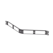 PATCH PANEL DE FIBRA ÓPTICA, PARA 4 PLACAS ACOPLADRAS FAP O FMP, ANGULADO, COLOR NEGRO, 1UR-Redes FTTH/PON-PANDUIT-Bsai Seguridad & Controles