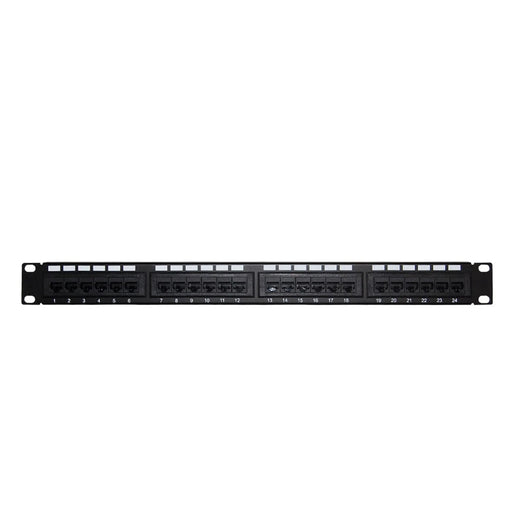 PATCH PANEL ENSON ENS-PAT24C6A 1UR PRECARGADO CAT6A 24 PUERTOS MONTAJE EN RACK ESTANDAR 19 PULGADAS-Cableado Estructurado-ENSON-ENS-PAT24C6A-Bsai Seguridad & Controles