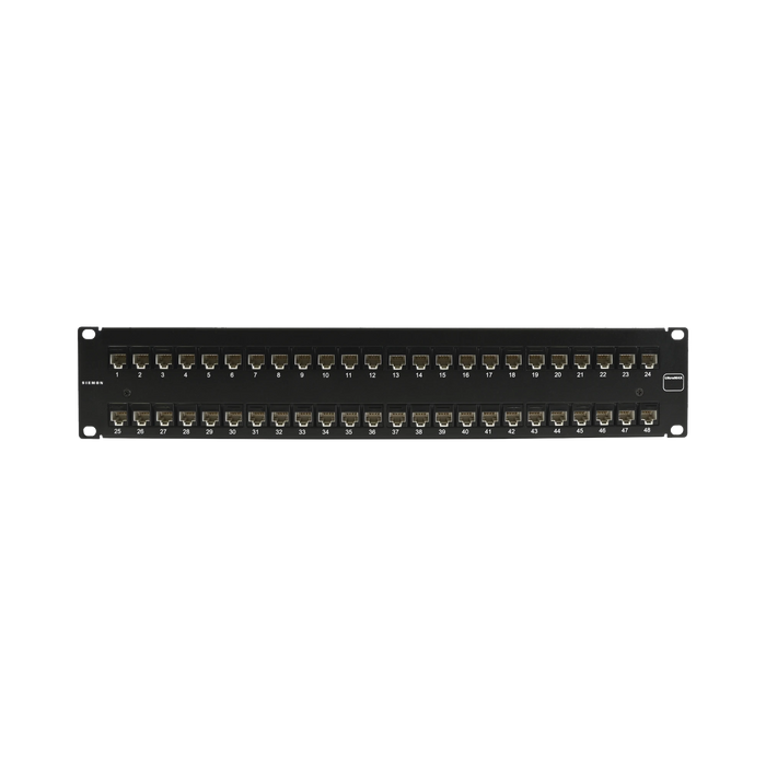 PATCH PANEL ULTRAMAX. UTP, PRECARGADO CON JACKS CAT5E, 48 PUERTOS, PLANO, 2U-Cableado de Cobre-SIEMON-UP5-F2-48L-RS-Bsai Seguridad & Controles