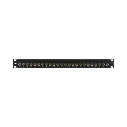 PATCH PANEL ULTRAMAX. UTP, PRECARGADO CON JACKS CAT6, 24 PUERTOS, PLANO, 1U-Cableado de Cobre-SIEMON-UP6-F1-24L-RS-Bsai Seguridad & Controles