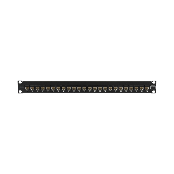 PATCH PANEL ULTRAMAX. UTP, PRECARGADO CON JACKS CAT6, 24 PUERTOS, PLANO, 1U-Cableado de Cobre-SIEMON-UP6-F1-24L-RS-Bsai Seguridad & Controles