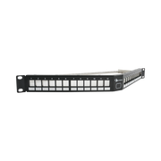PATCH PANEL UTP KEYSTONE DE 24 PUERTOS MODULAR ANGULADO, 1UR, COMPATIBLE CON JACKS KEYSTONE UTP Z-MAX® Y MAX®-Patch Panels-SIEMON-Bsai Seguridad & Controles