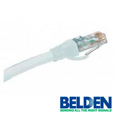 PATCHCORD UTP CAT6 BELDEN C601109002 FORRO PVC BLANCO CMR-RISER 4 PARES CALIBRE CONDUCTOR 24 AWG 100% COBRE USO INTERIOR PARTES RELACIONADAS:CONECTORES MODULARES CAT6 PATCH PANEL CAT6 LONGITUD 2 PIES 0.6 METROS-Patch Cords-BELDEN-Bsai Seguridad & Controles