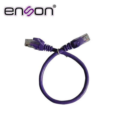 PATCHCORD UTP ENSON P6003P SERIE PRO 100-II 100% COBRE COLOR MORADO 30CM PARA MEJOR IDENTIFICACION DE SOLUCIONES EN RACKS Y GABINETES-Patch Cords-ENSON-P6003P-Bsai Seguridad & Controles