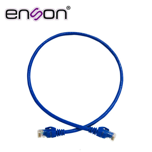 PATCHCORD UTP ENSON P6006L SERIE PRO 100-II 100% COBRE COLOR AZUL 60CM PARA MEJOR IDENTIFICACION DE SOLUCIONES EN RACKS Y GABINETES-Patch Cords-ENSON-P6006L-Bsai Seguridad & Controles