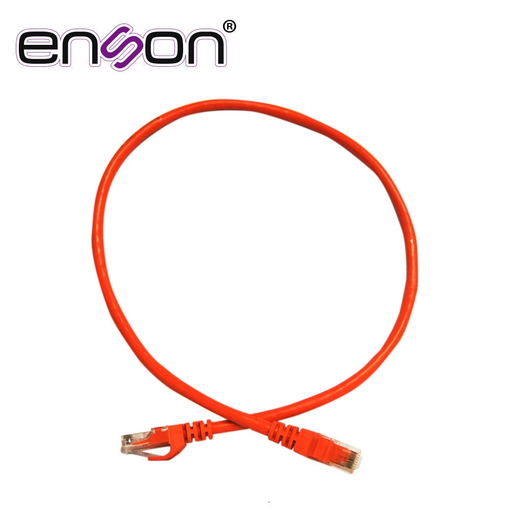 PATCHCORD UTP ENSON P6006O SERIE PRO 100-II 100% COBRE COLOR NARANJA 60CM PARA MEJOR IDENTIFICACION DE SOLUCIONES EN RACKS Y GABINETES-Patch Cords-ENSON-Bsai Seguridad & Controles