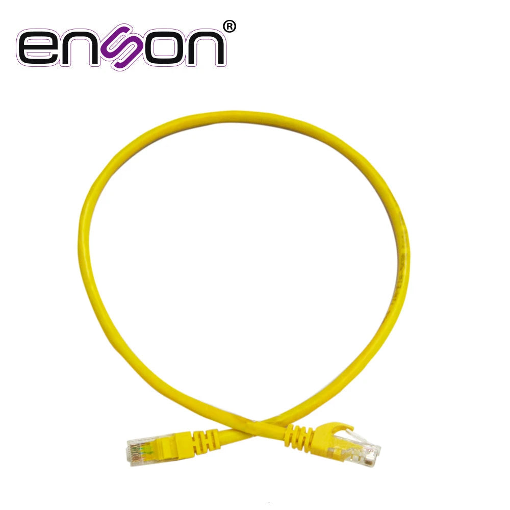 PATCHCORD UTP ENSON P6006Y SERIE PRO 100-II 100% COBRE COLOR AMARILLO 60CM PARA MEJOR IDENTIFICACION DE SOLUCIONES EN RACKS Y GABINETES-Patch Cords-ENSON-Bsai Seguridad & Controles