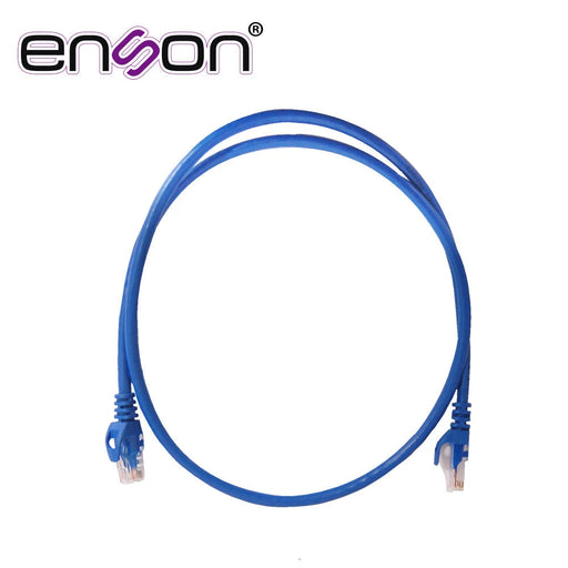 PATCHCORD UTP ENSON P6009L SERIE PRO 100-II 100% COBRE COLOR AZUL 90CM PARA MEJOR IDENTIFICACION DE SOLUCIONES EN RACKS Y GABINETES-Patch Cords-ENSON-P6009L-Bsai Seguridad & Controles