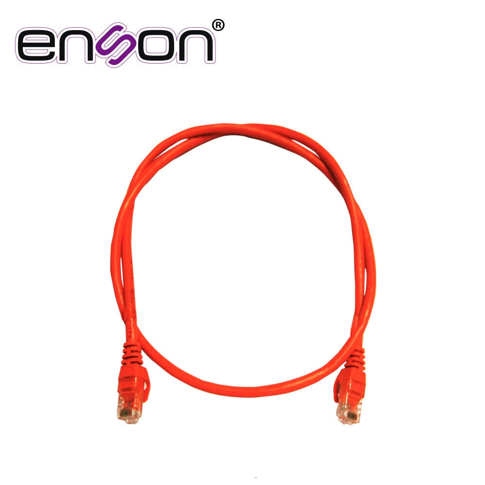 PATCHCORD UTP ENSON P6009O SERIE PRO 100-II 100% COBRE COLOR NARANJA 90CM PARA MEJOR IDENTIFICACION DE SOLUCIONES EN RACKS Y GABINETES-Patch Cords-ENSON-Bsai Seguridad & Controles