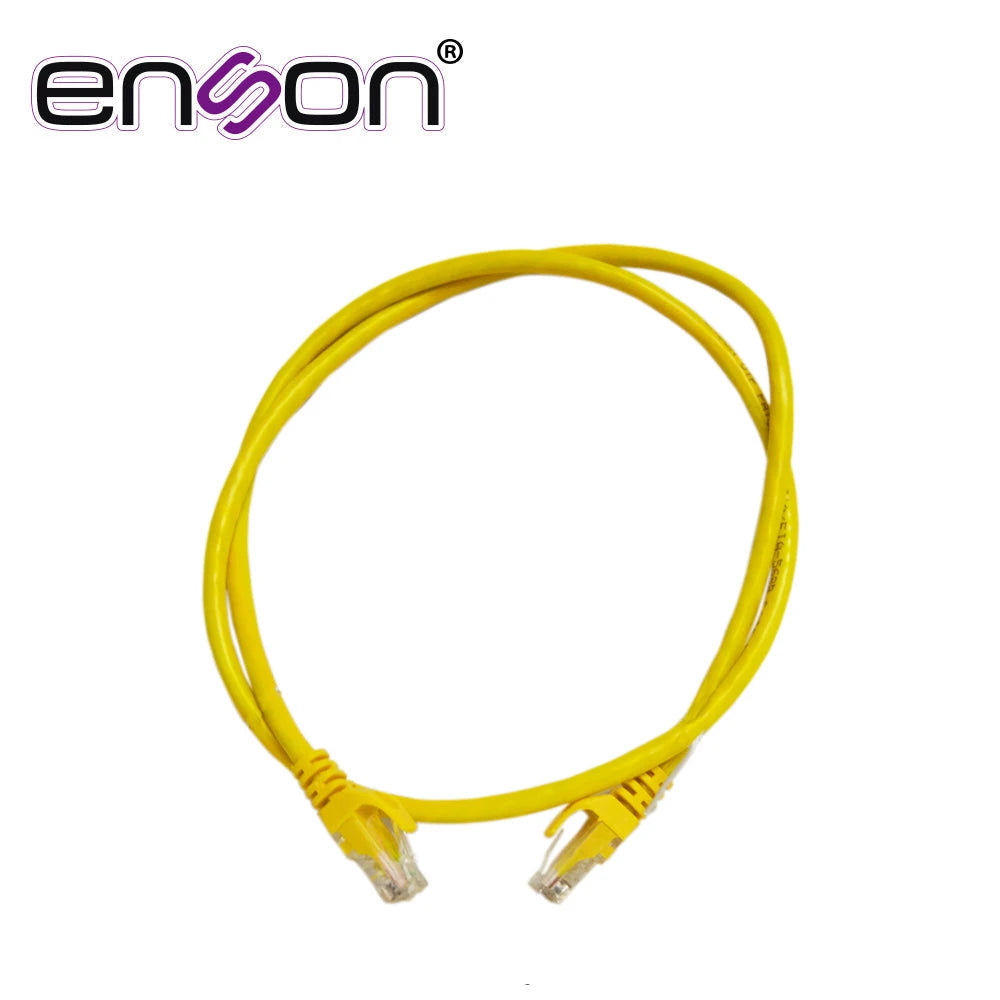PATCHCORD UTP ENSON P6009Y SERIE PRO 100-II 100% COBRE COLOR AMARILLO 90CM PARA MEJOR IDENTIFICACION DE SOLUCIONES EN RACKS Y GABINETES-Patch Cords-ENSON-Bsai Seguridad & Controles