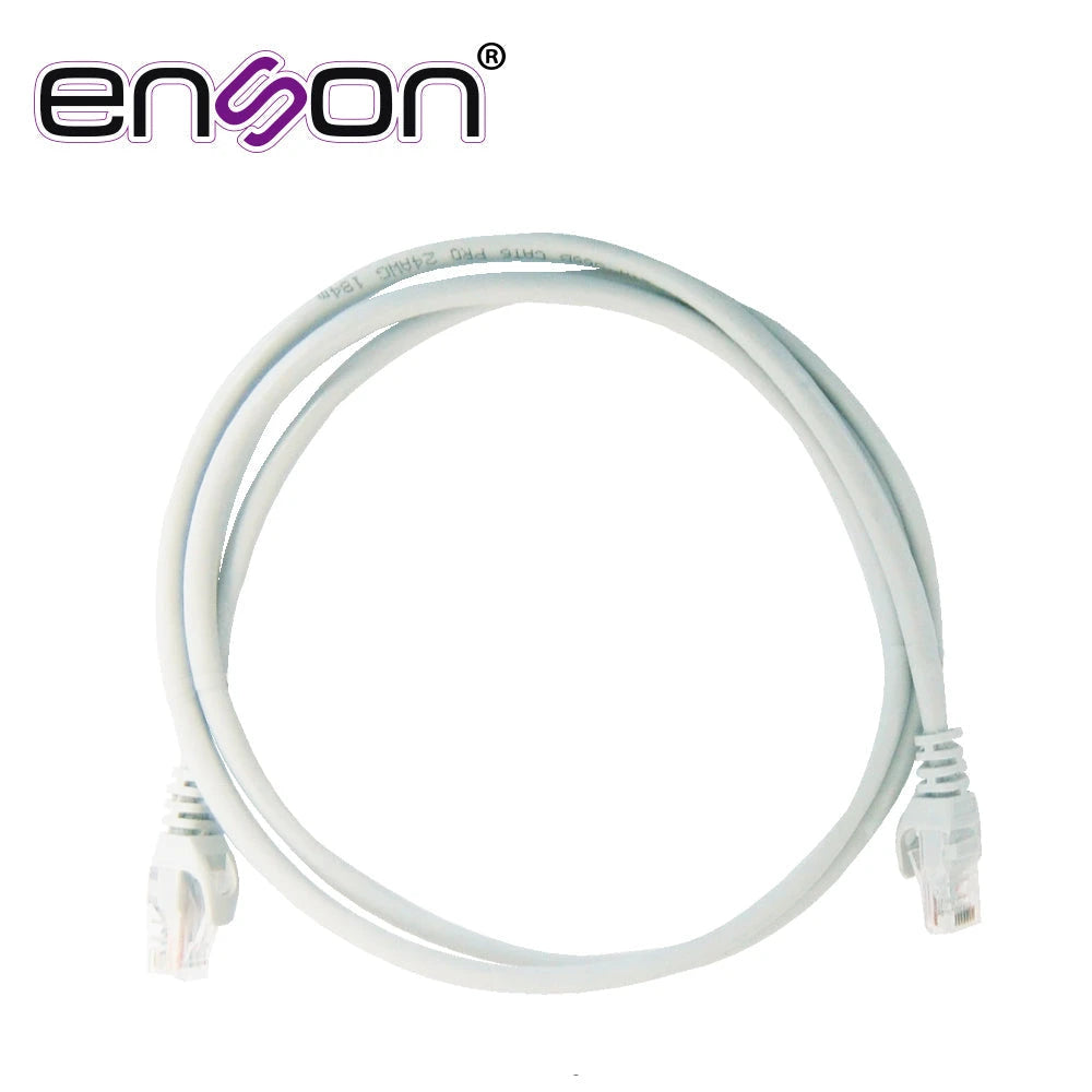 PATCHCORD UTP ENSON P6012G SERIE PRO 100-II 100% COBRE COLOR GRIS 120CM PARA MEJOR IDENTIFICACION DE SOLUCIONES EN RACKS Y GABINETES-Patch Cords-ENSON-Bsai Seguridad & Controles