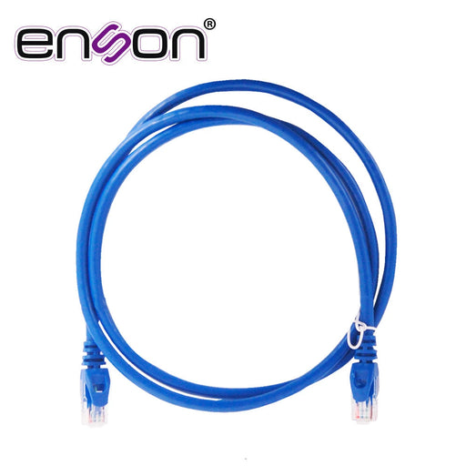 PATCHCORD UTP ENSON P6012L SERIE PRO 100-II 100% COBRE COLOR AZUL 120CM PARA MEJOR IDENTIFICACION DE SOLUCIONES EN RACKS Y GABINETES-Patch Cords-ENSON-P6012L-Bsai Seguridad & Controles