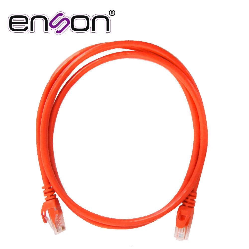PATCHCORD UTP ENSON P6012O SERIE PRO 100-II 100% COBRE COLOR NARANJA 120CM PARA MEJOR IDENTIFICACION DE SOLUCIONES EN RACKS Y GABINETES-Patch Cords-ENSON-Bsai Seguridad & Controles