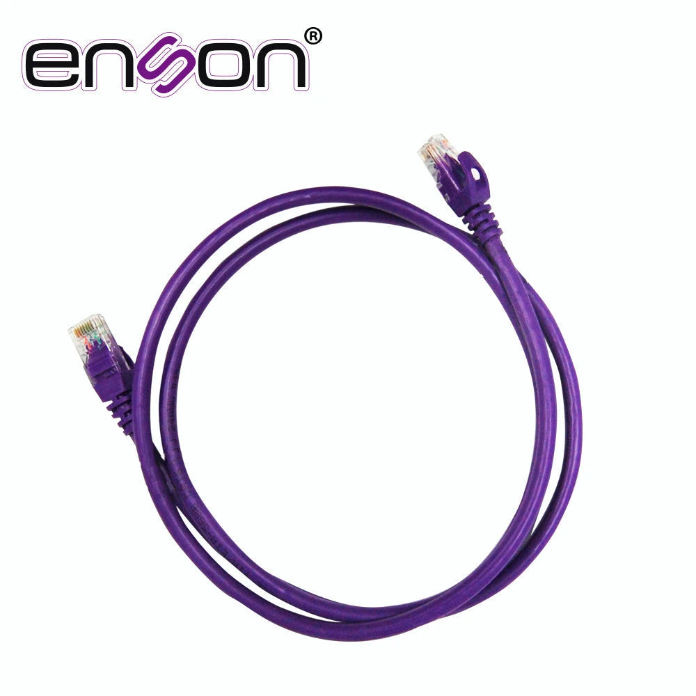 PATCHCORD UTP ENSON P6012P SERIE PRO 100-II 100% COBRE COLOR MORADO 120CM PARA MEJOR IDENTIFICACION DE SOLUCIONES EN RACKS Y GABINETES-Patch Cords-ENSON-Bsai Seguridad & Controles