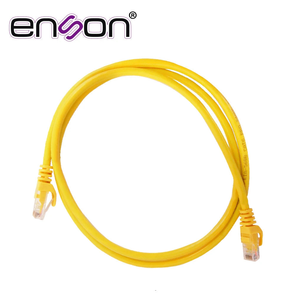 PATCHCORD UTP ENSON P6012Y SERIE PRO 100-II 100% COBRE COLOR AMARILLO 120CM PARA MEJOR IDENTIFICACION DE SOLUCIONES EN RACKS Y GABINETES-Patch Cords-ENSON-Bsai Seguridad & Controles