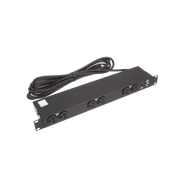 PDU BÁSICO DE MONTAJE EN RACK, CON 6 SALIDAS FRONTALES NEMA 5-15R, ENCHUFE DE ENTRADA NEMA 5-15P, DE 19IN, 1UR, 15 AMP, 120 VCA-Racks y Gabinetes-HOFFMAN-Bsai Seguridad & Controles