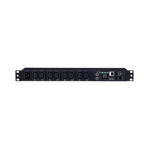 PDU CONMUTABLE POR TOMA DE 200-240 VCA CON 8 TOMAS C13 Y CLAVIJA NEMA L6-20P DE 2U-Energía-CYBERPOWER-PDU81006-Bsai Seguridad & Controles