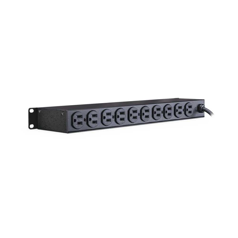 PDU PARA DISTRIBUCIÓN DE ENERGÍA BÁSICO CON 10 TOMAS NEMA 5-15R TRASERAS, 1U DE RACK-Pdu-CYBERPOWER-Bsai Seguridad & Controles