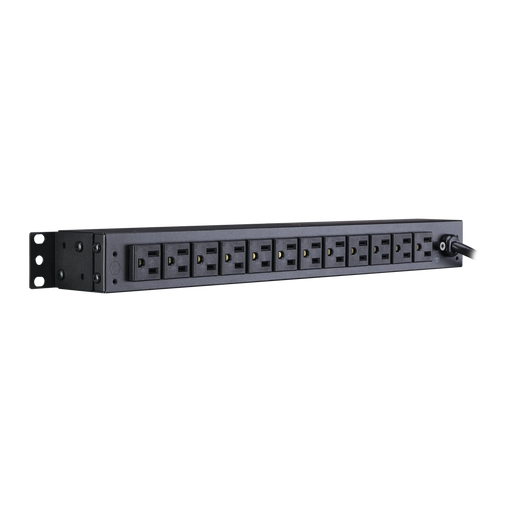 PDU PARA DISTRIBUCIÓN DE ENERGÍA BÁSICO CON 12 TOMAS NEMA 5-15R TRASERAS Y CLAVIJA NEMA 5-15P DE 1U DE RACK-Pdu-CYBERPOWER-PDU15B12R-Bsai Seguridad & Controles