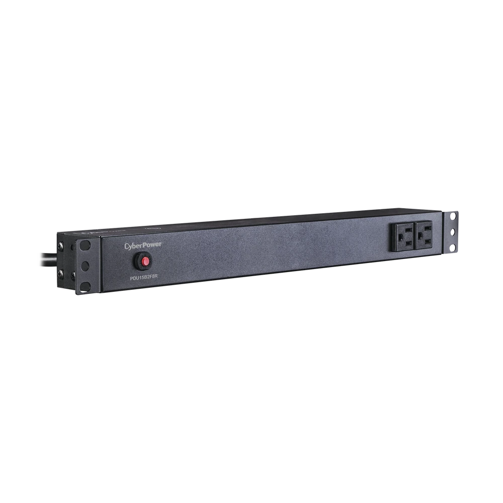 PDU PARA DISTRIBUCIÓN DE ENERGÍA BÁSICO CON 8 TOMAS NEMA 5-15R TRASERAS Y 2 TOMAS 5-15R FRONTALES, 1U DE RACK-Pdu-CYBERPOWER-Bsai Seguridad & Controles