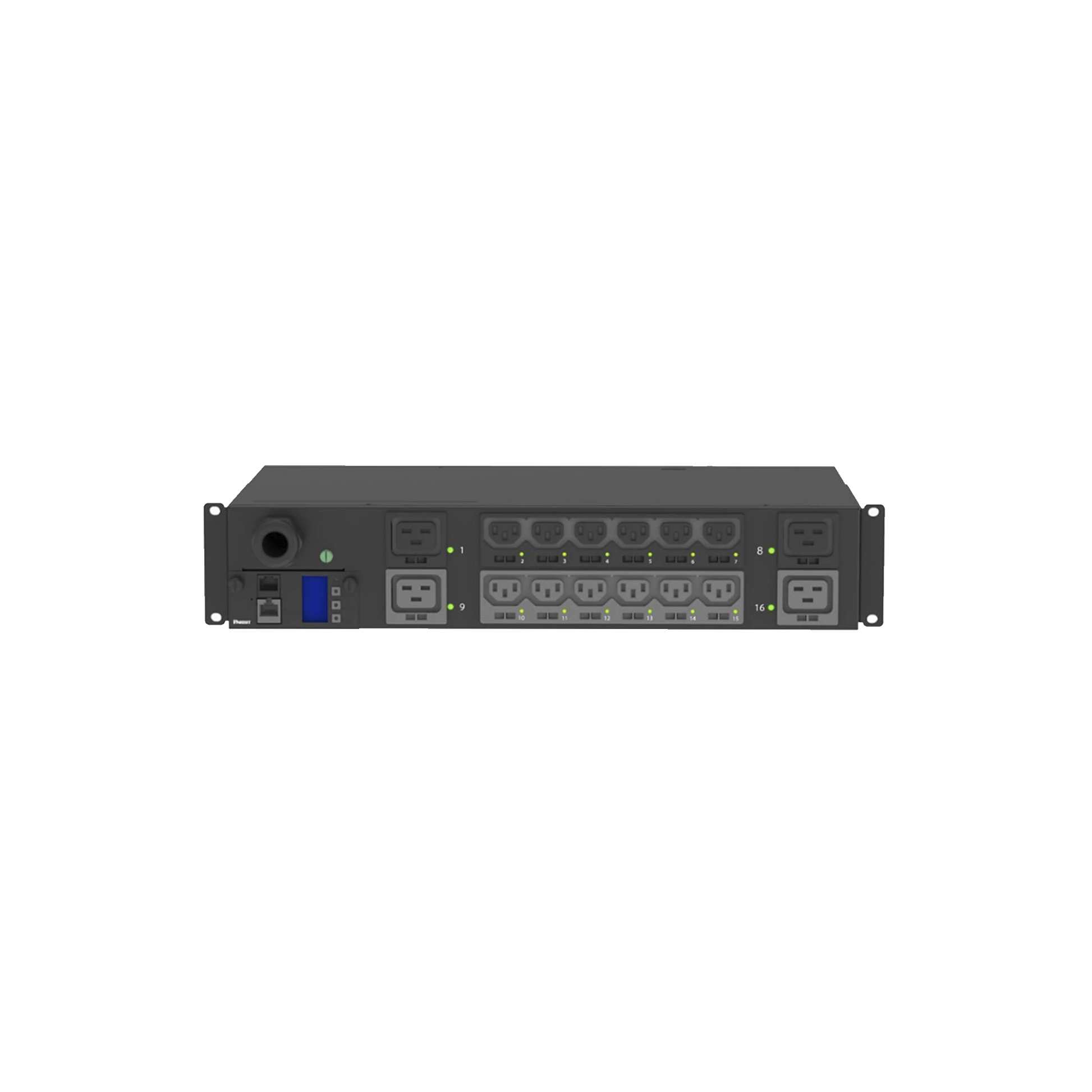PDU SWITCHABLE Y MONITOREABLE POR TOMA (MS) PARA DISTRIBUCIÓN DE ENERGÍA, ENCHUFE DE ENTRADA NEMA L6-30P, CON 12 SALIDAS C13 Y 4 SALIDAS C19, HORIZONTAL 19IN, 208 VCA, 30 AMP, 2UR-Racks y Gabinetes-PANDUIT-Bsai Seguridad & Controles