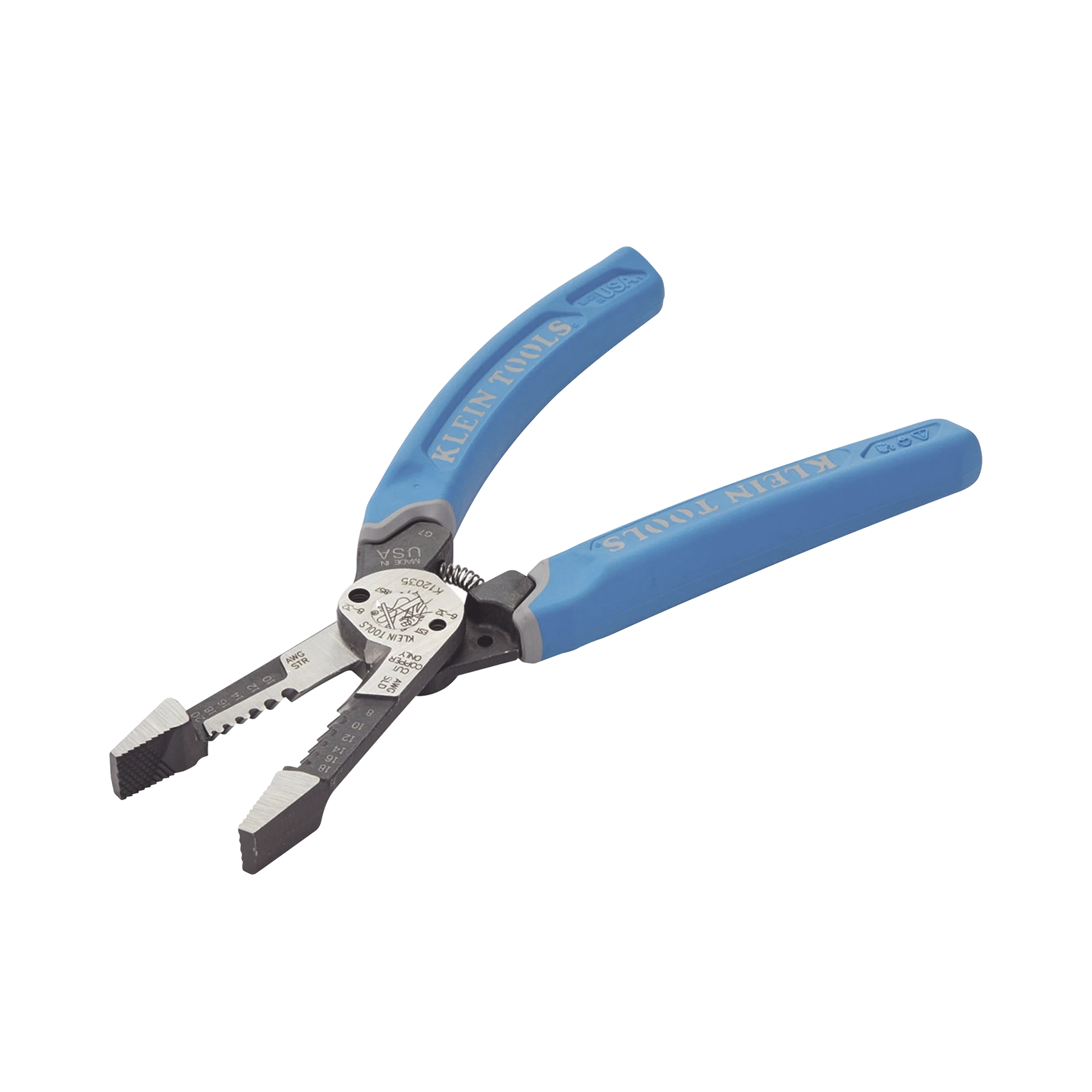 PELACABLES CON CORTE POR CIZALLA PARA CABLE SÓLIDO 8-18 Y CABLE TRENZADO 10-20 AWG.-Herramientas-KLEIN TOOLS-Bsai Seguridad & Controles