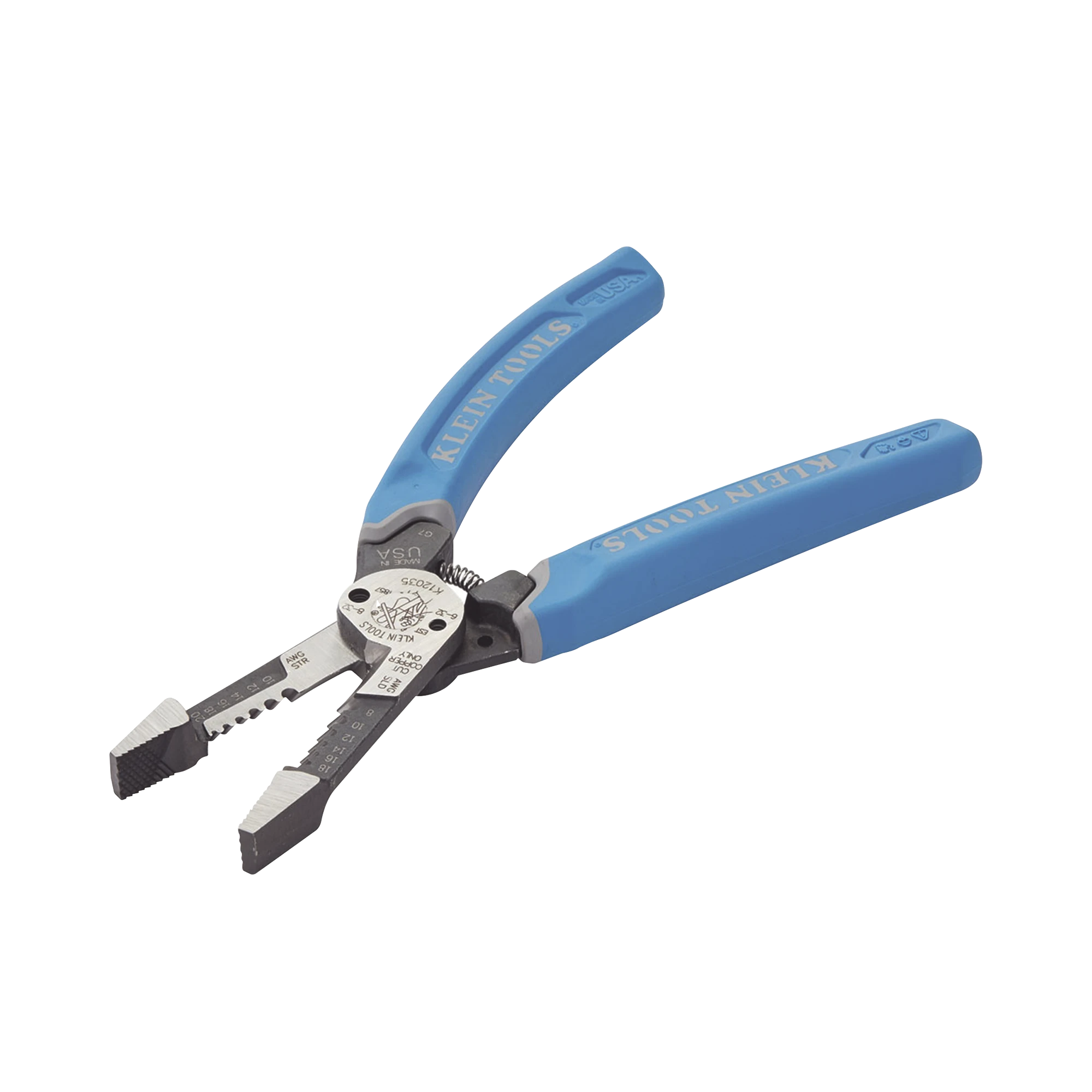 PELACABLES CON CORTE POR CIZALLA PARA CABLE SÓLIDO 8-18 Y CABLE TRENZADO 10-20 AWG.-Herramientas-KLEIN TOOLS-Bsai Seguridad & Controles