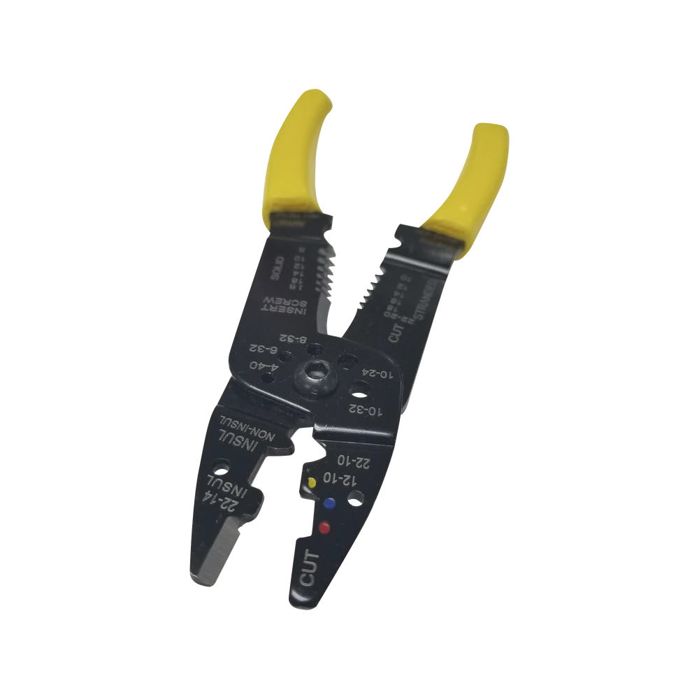 PINZAS ELÉCTRICAS CORTACABLES/PELACABLES DE 8.5" CON 7 FUNCIONES. MANGO ERGONÓMICO-Herramientas-EPCOM POWERLINE-Bsai Seguridad & Controles