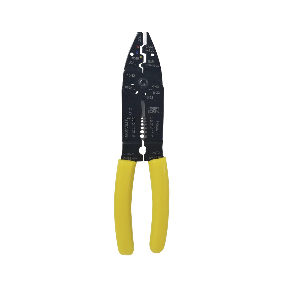 PINZAS ELÉCTRICAS CORTACABLES/PELACABLES DE 8.5" CON 7 FUNCIONES. MANGO ERGONÓMICO-Herramientas-EPCOM POWERLINE-Bsai Seguridad & Controles