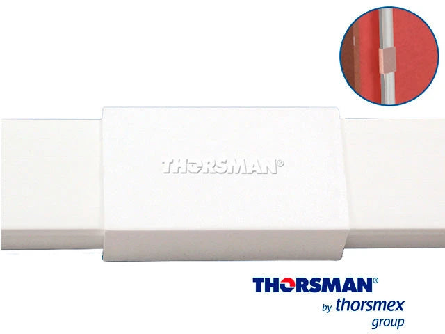 PIEZA UNION THORSMAN PARA TMK1020 5180-02001 COLOR BLANCO, CUMPLE CON LOS REQUERIMIENTOS DE LA NORMA NOM-001-SEDE-2005, AUTO-EXTINGUIBLE, RESISTENCIA A LA HUMEDAD Y ATMÓSFERA CORROSIVA, CERTIFICADO EN CSA-Canaletas-THORSMAN-Bsai Seguridad & Controles