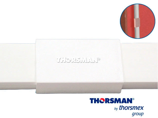 PIEZA UNION THORSMAN PARA TMK1735 5380-02001 COLOR BLANCO, CUMPLE CON LOS REQUERIMIENTOS DE LA NORMA NOM-001-SEDE-2005, AUTO-EXTINGUIBLE, RESISTENCIA A LA HUMEDAD Y ATMÓSFERA CORROSIVA, CERTIFICADO EN CSA-Canaletas-THORSMAN-Bsai Seguridad & Controles
