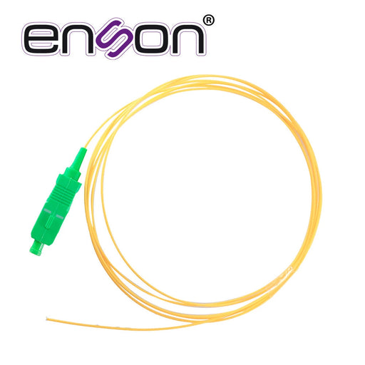 PIGTAIL DE FIBRA OPTICA MONOMODO ENSON ENS-PIGTAILSC CONECTOR SC APC LONGITUD 1.5 METROS-GPON-ENSON-ENS-PIGTAILSC-Bsai Seguridad & Controles