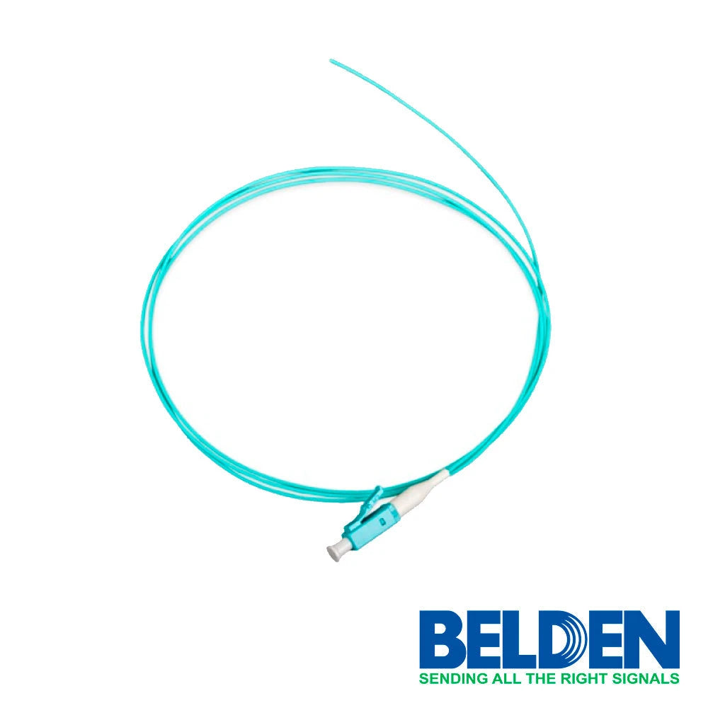 PIGTAIL OM3 LC BELDEN FT3LC900PS01 BUFFER 900 MICRAS 2 METROS COLOR AQUA-Cable de Fibra Optica-BELDEN-Bsai Seguridad & Controles