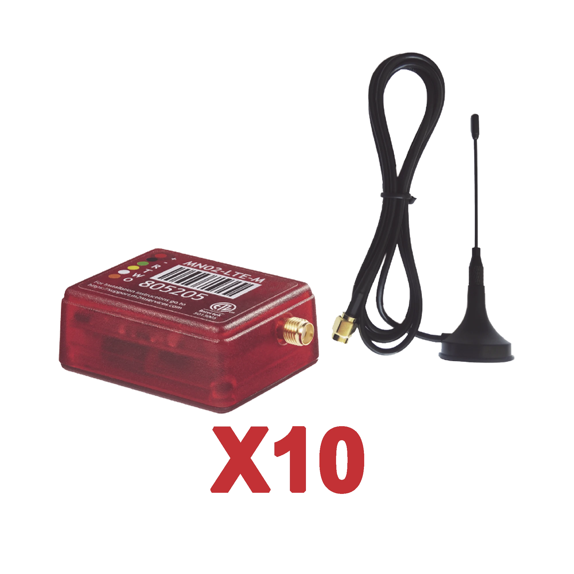 KIT DE 10 COMUNICADORES DE ALARMA MN02LTEMV3 CON ANTENA 4GLTEM AND 5G / INCLUYEN 2 AÑOS DE COBERTURA / APLICACIÓN GRATUITA / CERO CONFIGURACIÓN / COMPATIBLE HONEYWELL/DSC/CROW/PIMA-Centrales de Monitoreo-M2M SERVICES-Bsai Seguridad & Controles