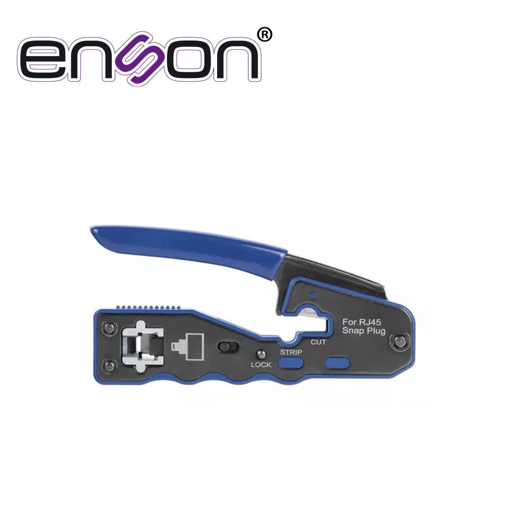 PINZA ENSON ENS-PASSTHR PARA CORTE Y FACIL TERMINADO DE PLUGS RJ45 PASS THROUGH ERGONOMICA-Herramienta-ENSON-ENS-PASSTHR-Bsai Seguridad & Controles