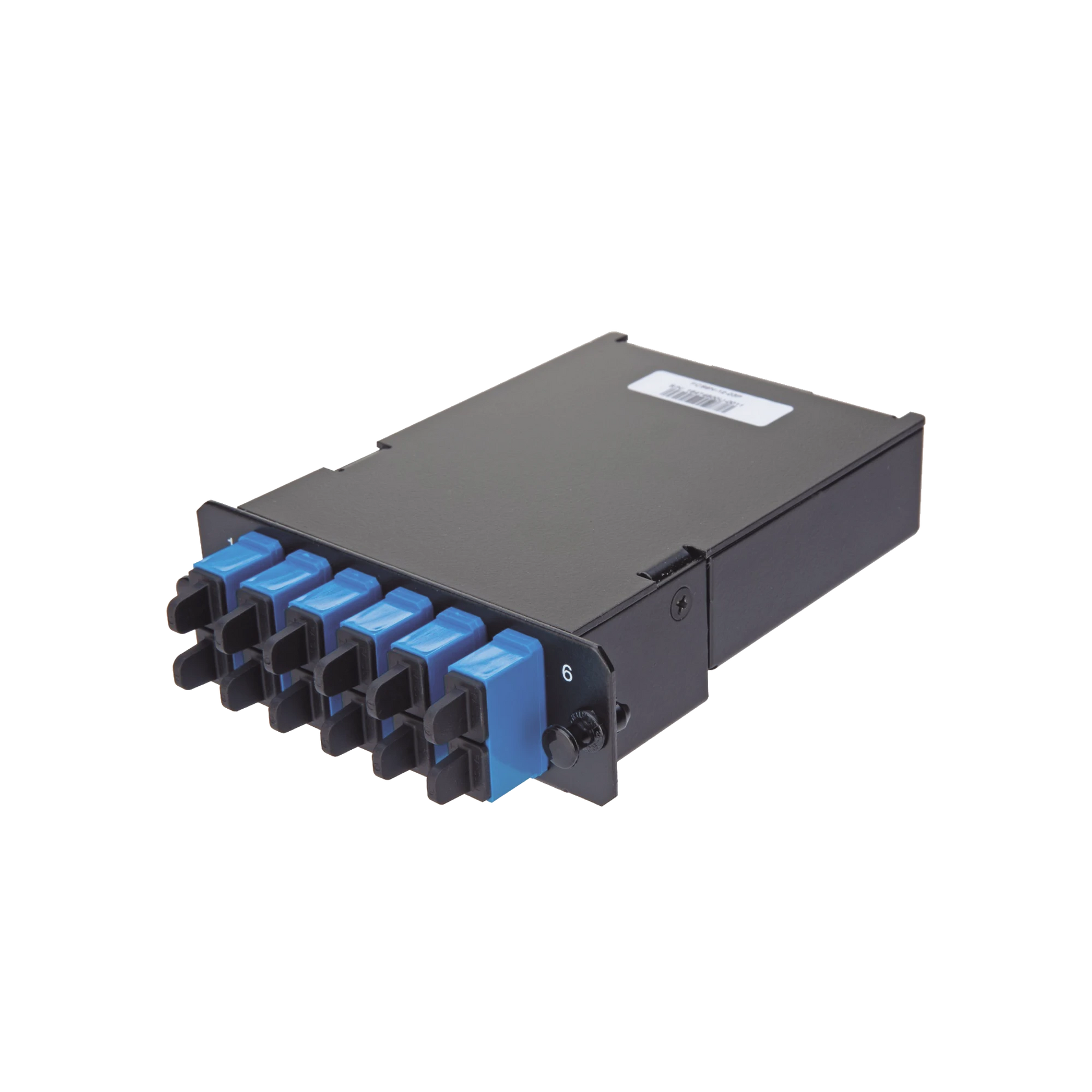 PLACA ACOPLADORA DE FIBRA ÓPTICA FAP, CON 12 PIGTAILS Y 6 CONECTORES LC DUPLEX (12 FIBRAS), PARA FIBRA MONOMODO OS1/OS2, COLOR AZUL-Fibra Óptica-PANDUIT-FCS9N-12-10P-Bsai Seguridad & Controles