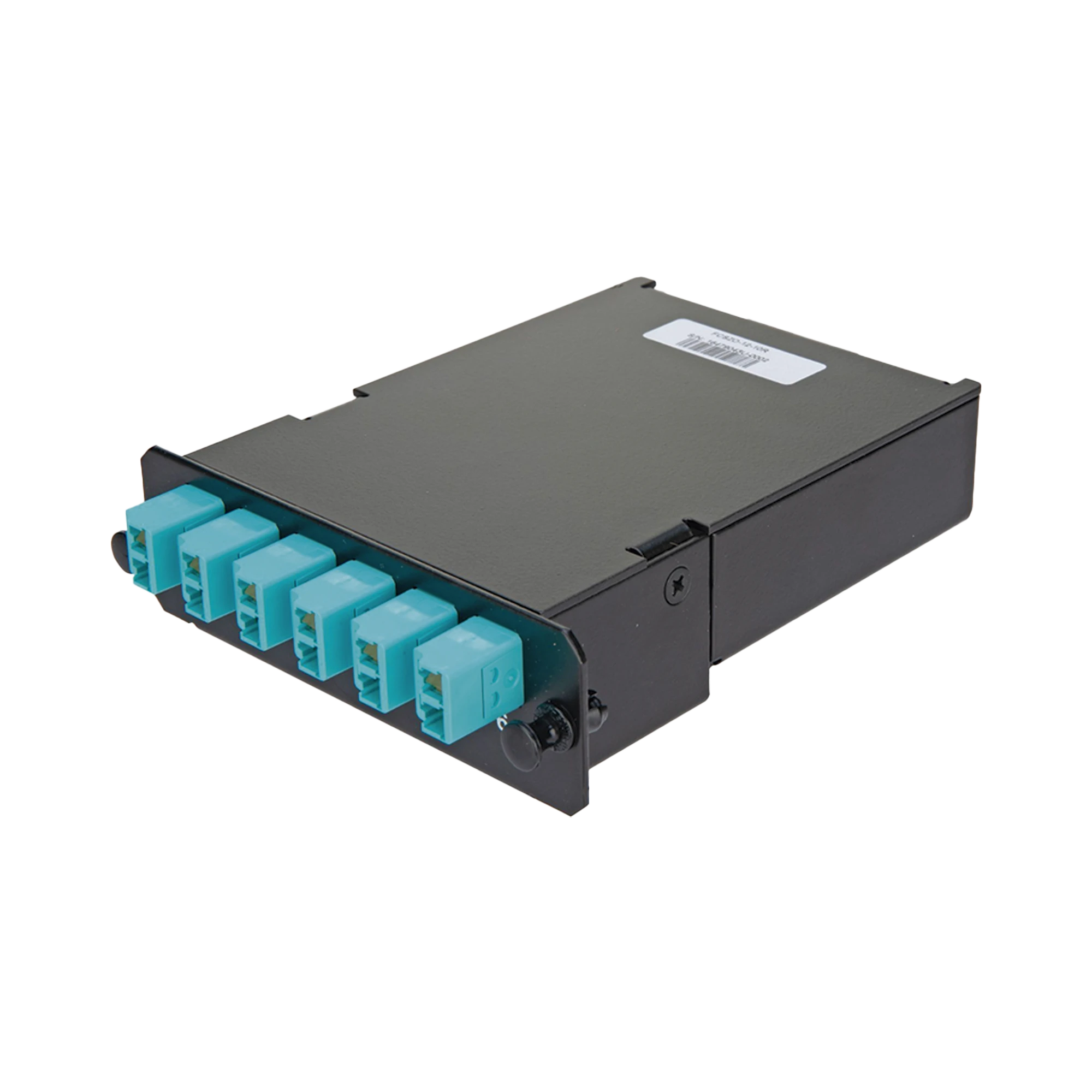 PLACA ACOPLADORA DE FIBRA ÓPTICA FAP, CON 12 PIGTAILS Y 6 CONECTORES LC DUPLEX (12 FIBRAS), PARA FIBRA MULTIMODO OM3/OM4, COLOR AQUA-Fibra Óptica-PANDUIT-FCSZO-12-10P-Bsai Seguridad & Controles