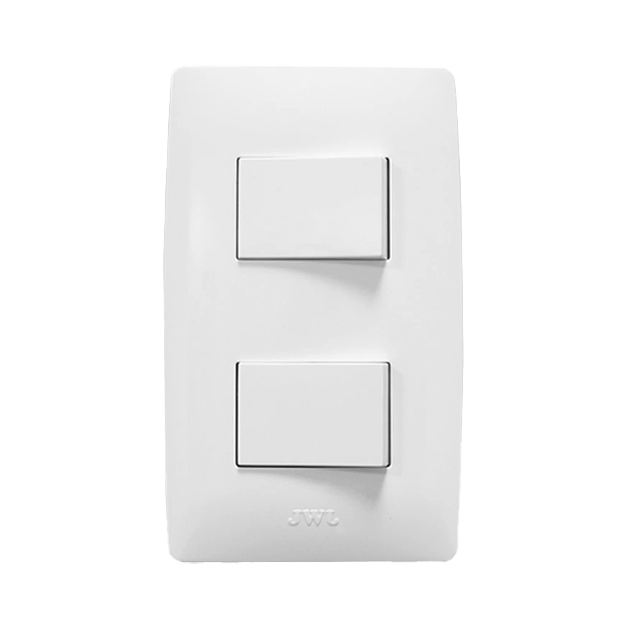 PLACA CON 2 INTERRUPTORES ESCALERA / 127 V~60 HZ 10 A/ 1 MODULO.-Iluminación-JWJ-Bsai Seguridad & Controles