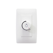 PLACA CON DIMMER ROTATIVO PARA LÁMPARA INCANDESCENTES / 300 W 127 V CA / COLOR BLANCO.-Iluminación-JWJ-Bsai Seguridad & Controles