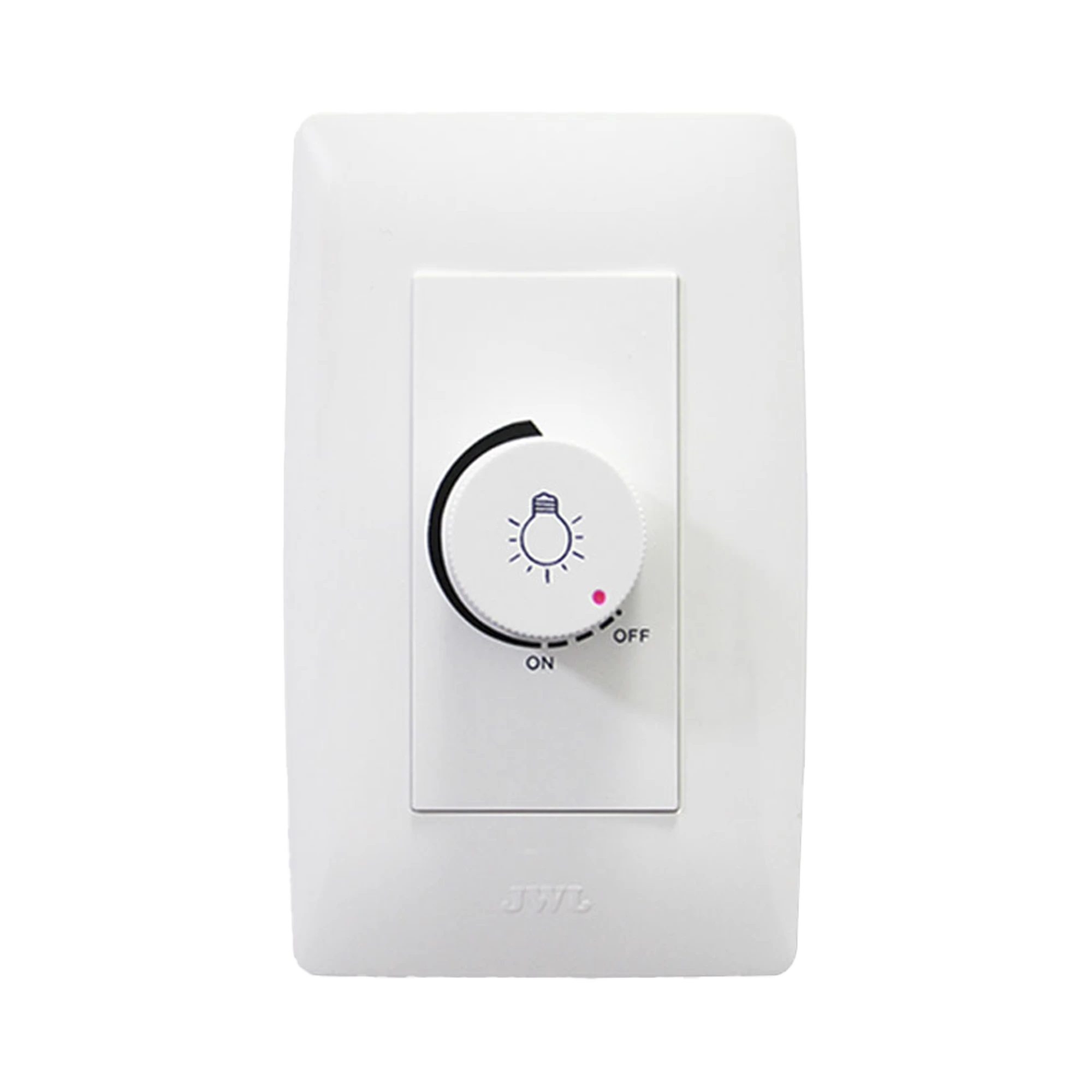 PLACA CON DIMMER ROTATIVO PARA LAMPARAS INCANDESCENTES Y/O HALÓGENO 300W / 127 V~ 60 HZ.-Iluminación-JWJ-Bsai Seguridad & Controles