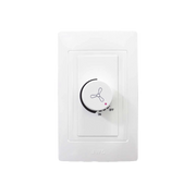 PLACA CON DIMMER ROTATIVO PARA VENTILADOR / 300 W 127 V CA / COLOR BLANCO.-Iluminación-JWJ-Bsai Seguridad & Controles