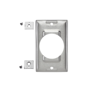 PLACA DE ACERO INDUSTRIAL DE 1 UNIDAD / PARA PAREDES, CAJAS Y DISPOSITIVOS DE 50 A / DE ACERO INOXIDABLE.-Área Eléctrica-HUBBELL-HUB-SS750-Bsai Seguridad & Controles