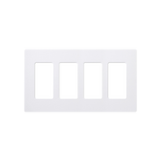 PLACA DE PARED 4 ESPACIOS, COLOR BLANCO, PARA ATENUADOR (DIMMER), SWITCH Ó CONTROL REMOTO PICO INALÁMBRICO-Automatización - Casa Inteligente-LUTRON ELECTRONICS-Bsai Seguridad & Controles