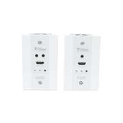 KIT EXTENSOR HDMI EN PLACAS DE PARED PARA DISTANCIAS DE 70 METROS / RESOLUCIÓN 4K@60HZ / CAT 6/6A/ 7 / HDR/ IPCOLOR/ CERO LATENCIA / SOPORTA CONTROL REMOTO / PLACA DE PARED DE 2.74 X 4.49” (TAMAÑO ESTÁNDAR DE EE.UU.)-Accesorios Generales-EPCOM TITANIUM-Bsai Seguridad & Controles