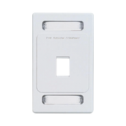 PLACA DE PARED KEYSTONE DE 1 SALIDA, COLOR BLANCO, PARA JACKS KEYSTONE Z-MAX Y MAX-Cableado de Cobre-SIEMON-Bsai Seguridad & Controles