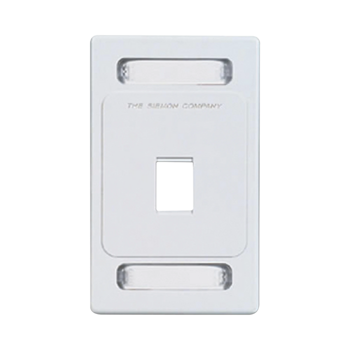 PLACA DE PARED KEYSTONE DE 1 SALIDA, COLOR BLANCO, PARA JACKS KEYSTONE Z-MAX Y MAX-Cableado de Cobre-SIEMON-Bsai Seguridad & Controles