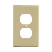 PLACA DE PARED PARA CONTACTO DUPLEX COLOR MARFIL.-Área Eléctrica-HUBBELL-Bsai Seguridad & Controles